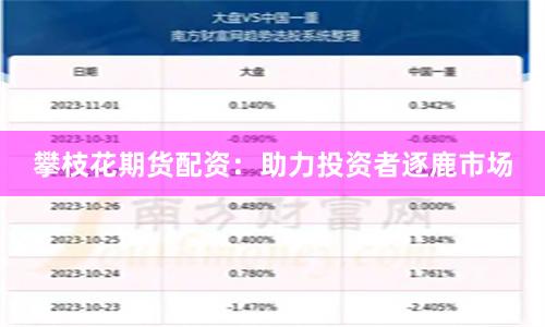 攀枝花期货配资：助力投资者逐鹿市场